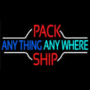 Pack Anything Anywhere Ship Handmade Art Neon Sign