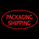 Packaging Shipping Oval Red Handmade Art Neon Sign
