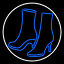 Pair Of Boots With Border Handmade Art Neon Sign