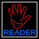 Palm Reader Handmade Art Neon Sign