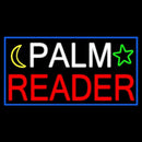 Palm Reader With Blue Border Handmade Art Neon Sign