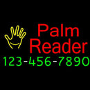 Palm Reader With Phone Number Handmade Art Neon Sign
