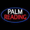Palm Reading Blue Border Handmade Art Neon Sign