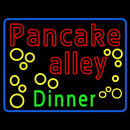Pancake Alley Dinner Handmade Art Neon Sign