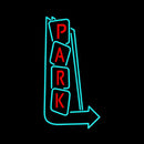 Park Vertical With Arrows Handmade Art Neon Sign