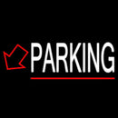 Parking With Down Arrow And Red Border Handmade Art Neon Sign
