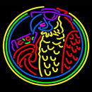 Parrot Martini Logo Handmade Art Neon Sign