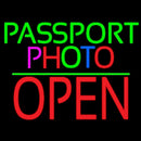 Passport Multi Color Photo With Open 1 Handmade Art Neon Sign