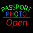 Passport Multi Color Photo With Open 2 Handmade Art Neon Sign