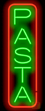 Pasta Handmade Art Neon Sign