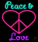 Peace & Love Neon Sign