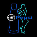 Pepsi Bar With Bottle And Girl Handmade Art Neon Sign