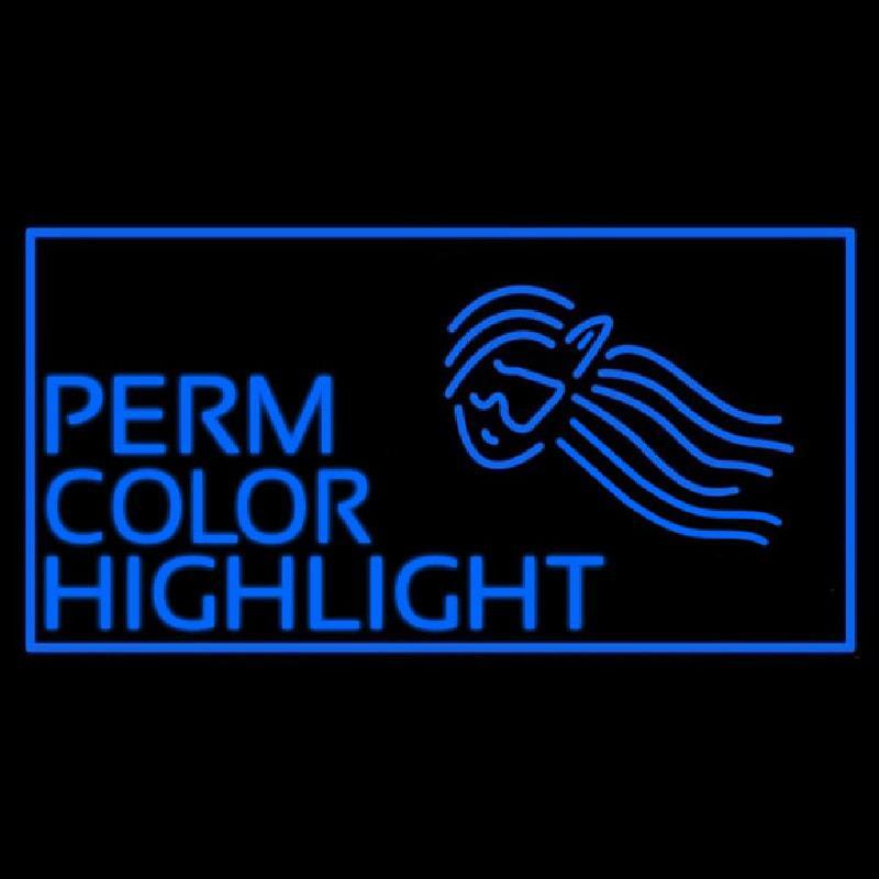 Perm Color Highlight Handmade Art Neon Sign