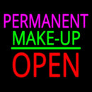 Permanent Make Up Block Open Green Line Handmade Art Neon Sign