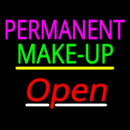 Permanent Make Up Open Yellow Line Handmade Art Neon Sign
