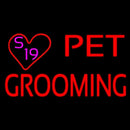 Pet Grooming With Heart Handmade Art Neon Sign