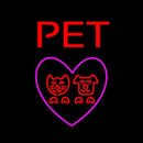 Pet Love Handmade Art Neon Sign