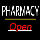Pharmacy Open Yellow Line Handmade Art Neon Sign