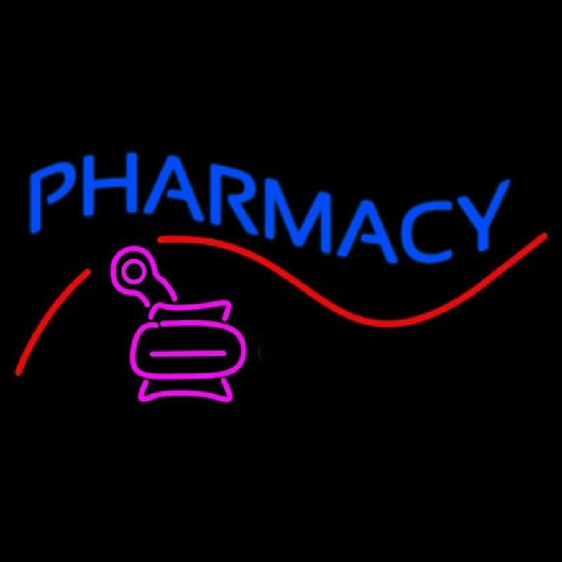 Pharmacy With Logo Handmade Art Neon Sign
