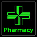 Pharmacy With Plus Logo Handmade Art Neon Sign