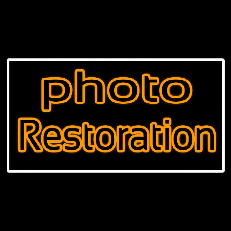 Photo Restoration Handmade Art Neon Sign