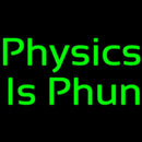 Physics Is Phun Handmade Art Neon Sign