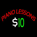 Piano Lessons Dollar Handmade Art Neon Sign
