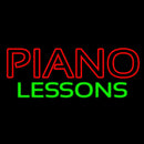 Piano Lessons Handmade Art Neon Sign
