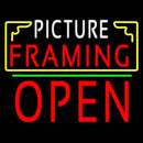 Picture Framing With Frame Open 1 Logo Handmade Art Neon Sign