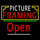 Picture Framing With Frame Open 3 Logo Handmade Art Neon Sign