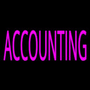 Pink Accounting Handmade Art Neon Sign