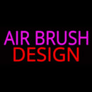 Pink Airbrush Design Handmade Art Neon Sign