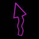 Pink Arrow Handmade Art Neon Sign
