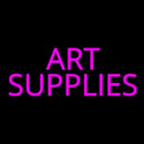 Pink Art Supplies Block 1 Handmade Art Neon Sign