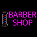 Pink Barber Shop With Logo Handmade Art Neon Sign