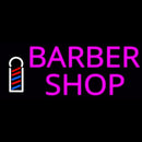 Pink Barber Shop With Logo Handmade Art Neon Sign
