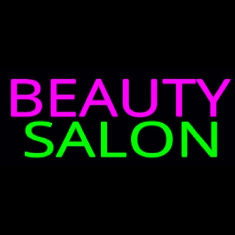 Pink Beauty Salon Green Handmade Art Neon Sign