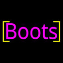 Pink Boots Handmade Art Neon Sign