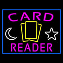Pink Card Reader Blue Border Handmade Art Neon Sign