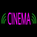 Pink Cinema Block Handmade Art Neon Sign