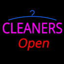 Pink Cleaners Red Open Logo Handmade Art Neon Sign