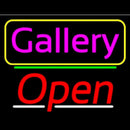 Pink Cursive Gallery With Open 3 Handmade Art Neon Sign