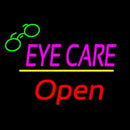 Pink Eye Care Yellow Line Open Logo Handmade Art Neon Sign