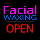 Pink Facial Waxing Red Open Handmade Art Neon Sign