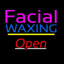 Pink Facial Waxing Yellow Line Open Handmade Art Neon Sign