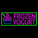 Pink Frozen Yogurt Handmade Art Neon Sign