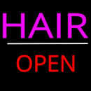 Pink Hair Open White Line Handmade Art Neon Sign