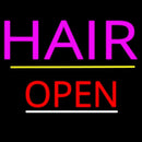 Pink Hair Open Yellow Line Handmade Art Neon Sign