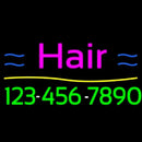 Pink Hair With Number Handmade Art Neon Sign