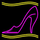 Pink High Heel With Line Handmade Art Neon Sign
